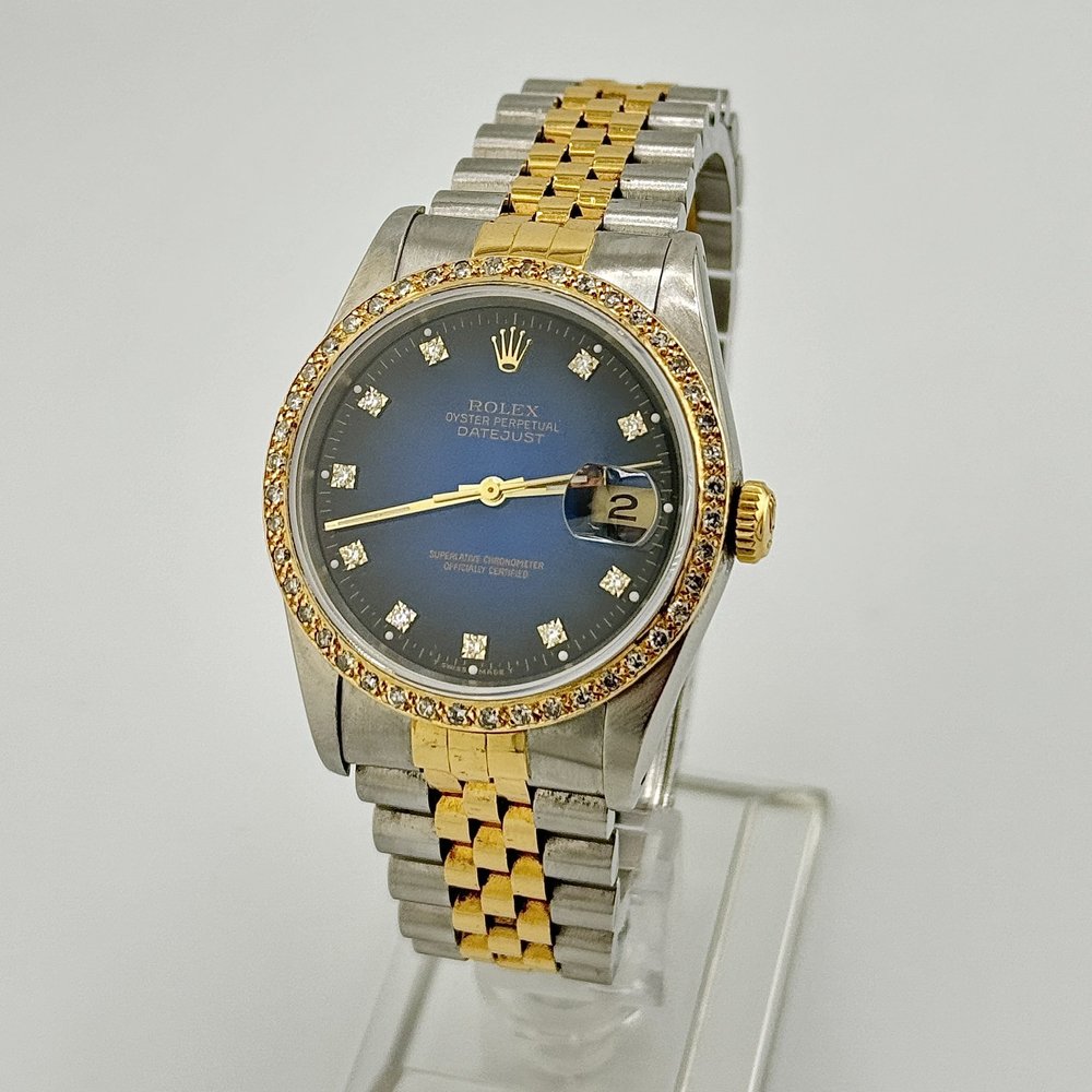 ROLEX 6605 DateJust 1954 18K Pink Gold Oyster Perpetual BIG LOGO