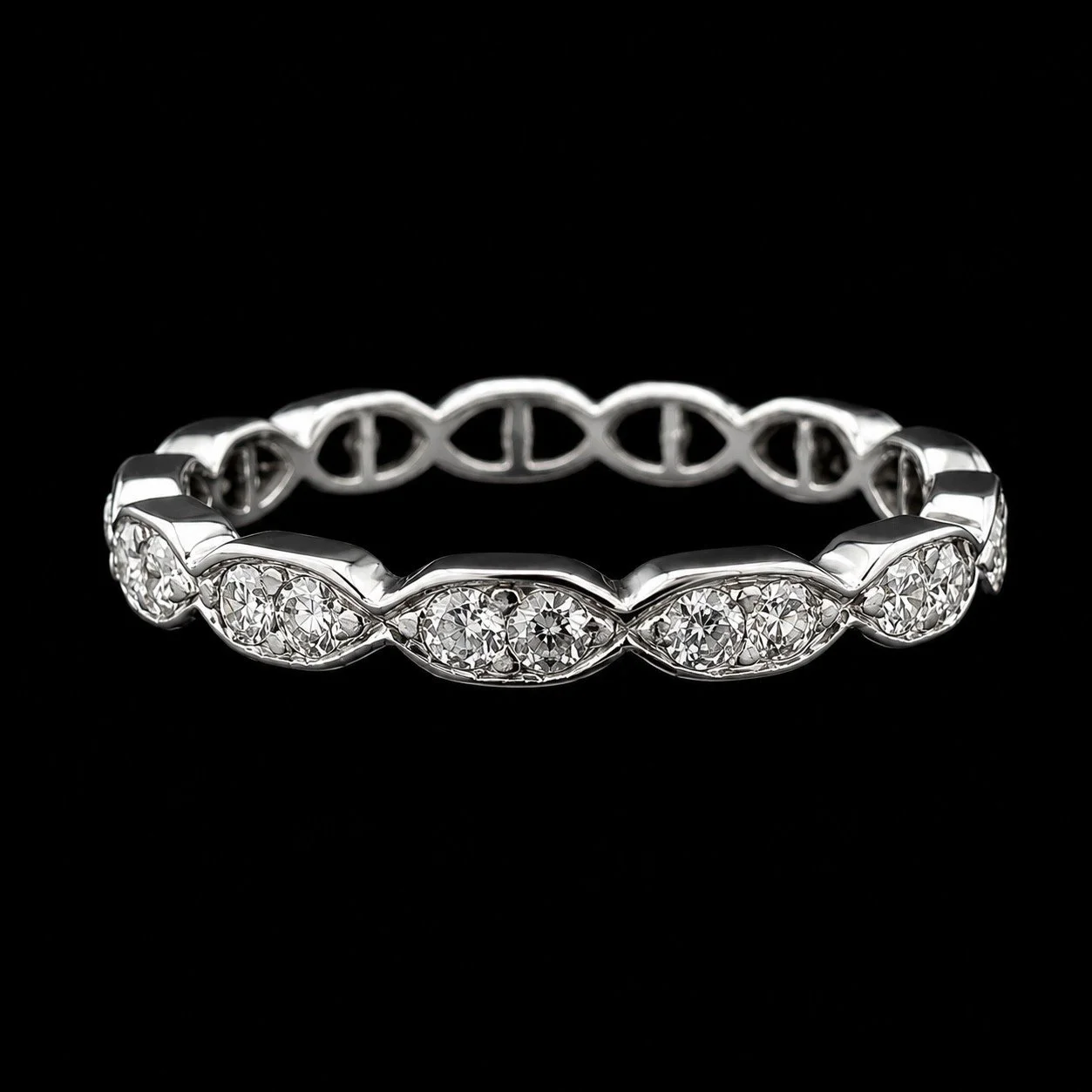 Diamond Geometric Eternity Band
