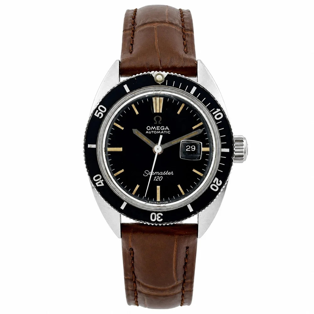 Omega Seamaster 120 Divers 1960's Stainless Steel 31 mm Leather