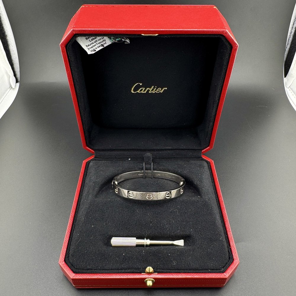 【空箱】Cartier Love Bracelet 2022 ❤️ Cartier Love Bracelet White Gold Size 15 (New Screw