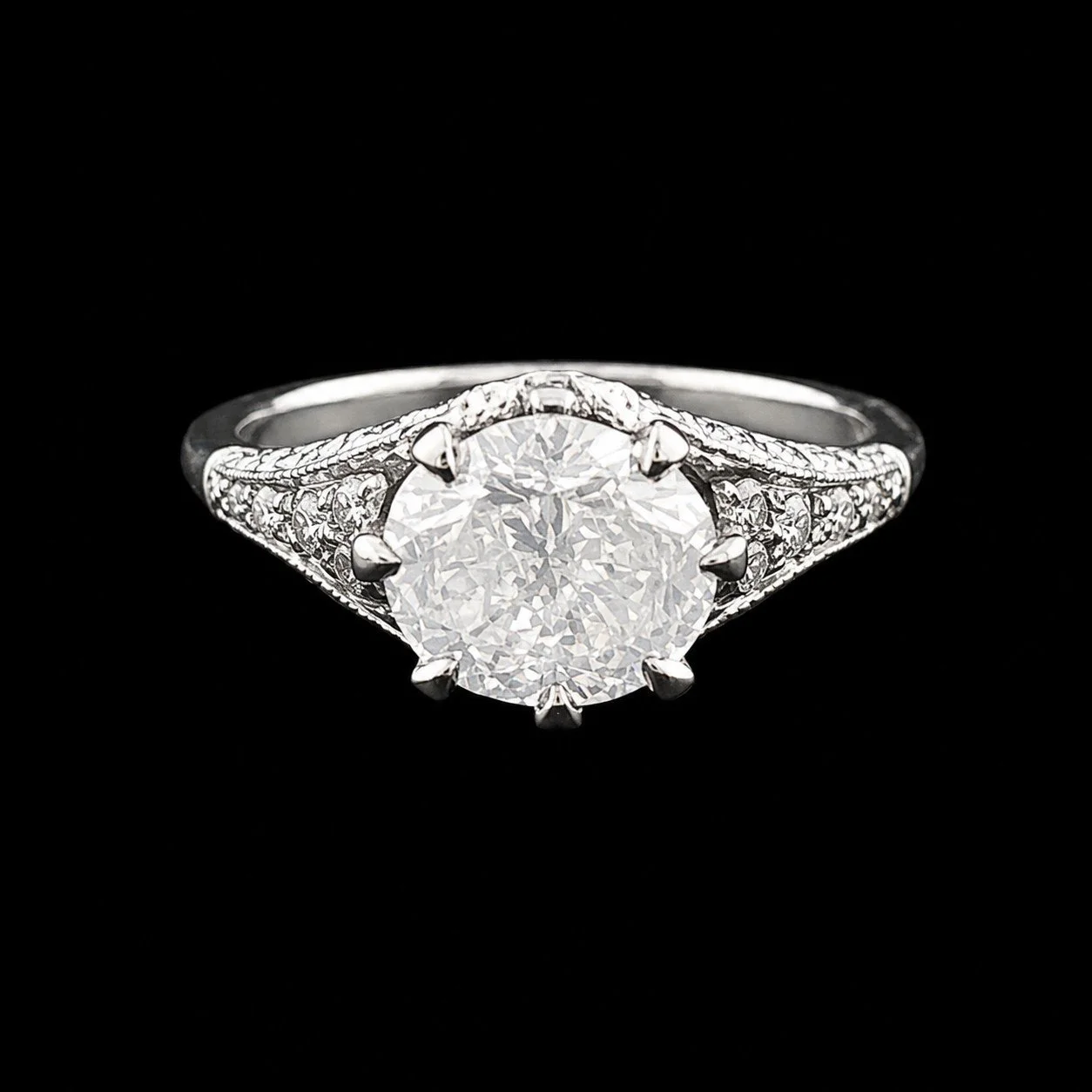 G.I.A Certified Oval Diamond Engagement Ring