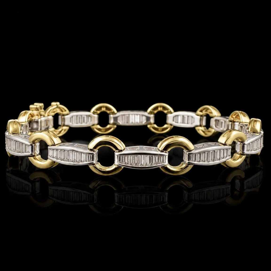 Baguette Diamond Tennis Bracelet