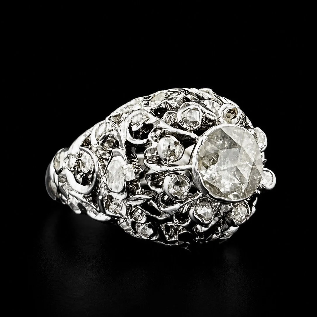 Georgian, 1810s Rose Cut Diamond Ring