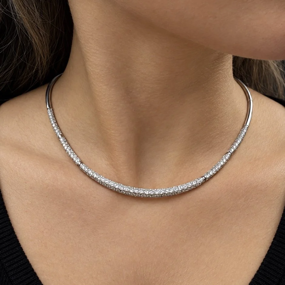 Diamond Pavé Choker Necklace