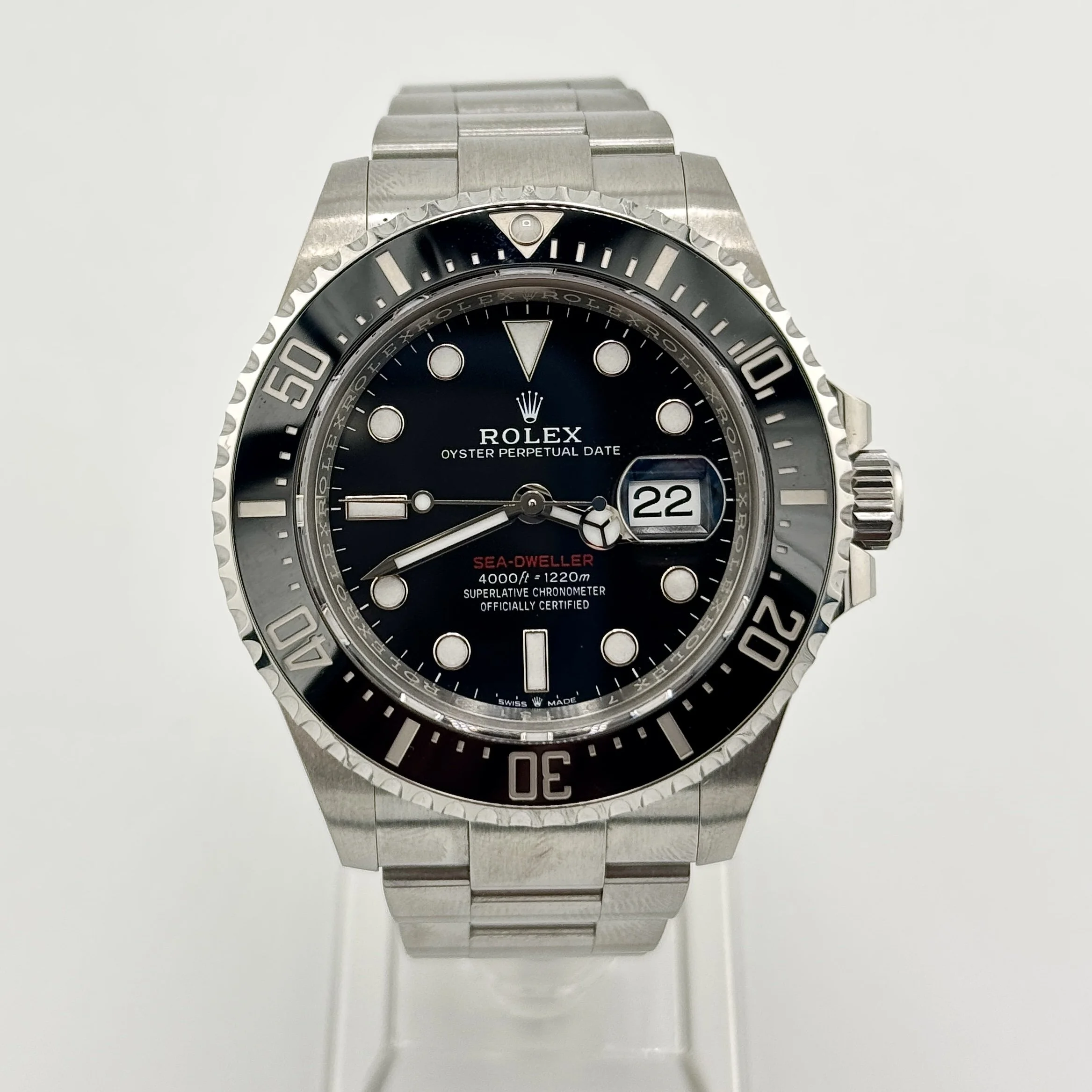 ROLEX SEA-DWELLER 126600 SD43 50TH ANNIVERSARY MK 2 DIAL S/S AUTO 43MM 2022 B+P