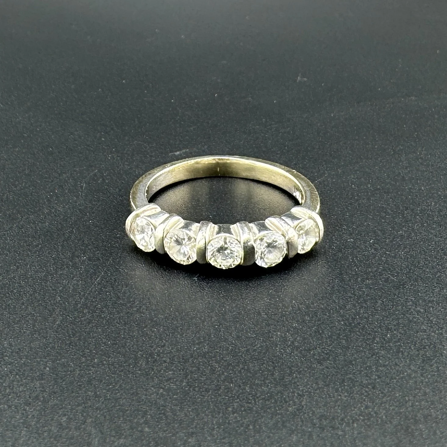 0.85CTW SI2 I ROUND DIAMOND RING - 14K WHITE GOLD - SZ 8