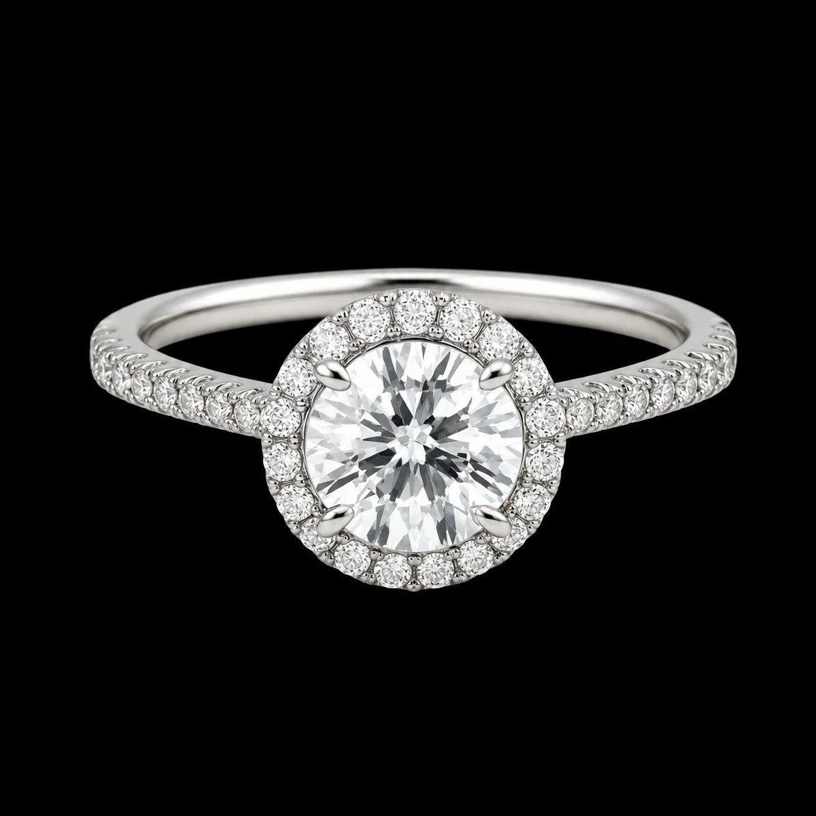 G.I.A Certified 1.54 Carat Diamond Engagement Ring