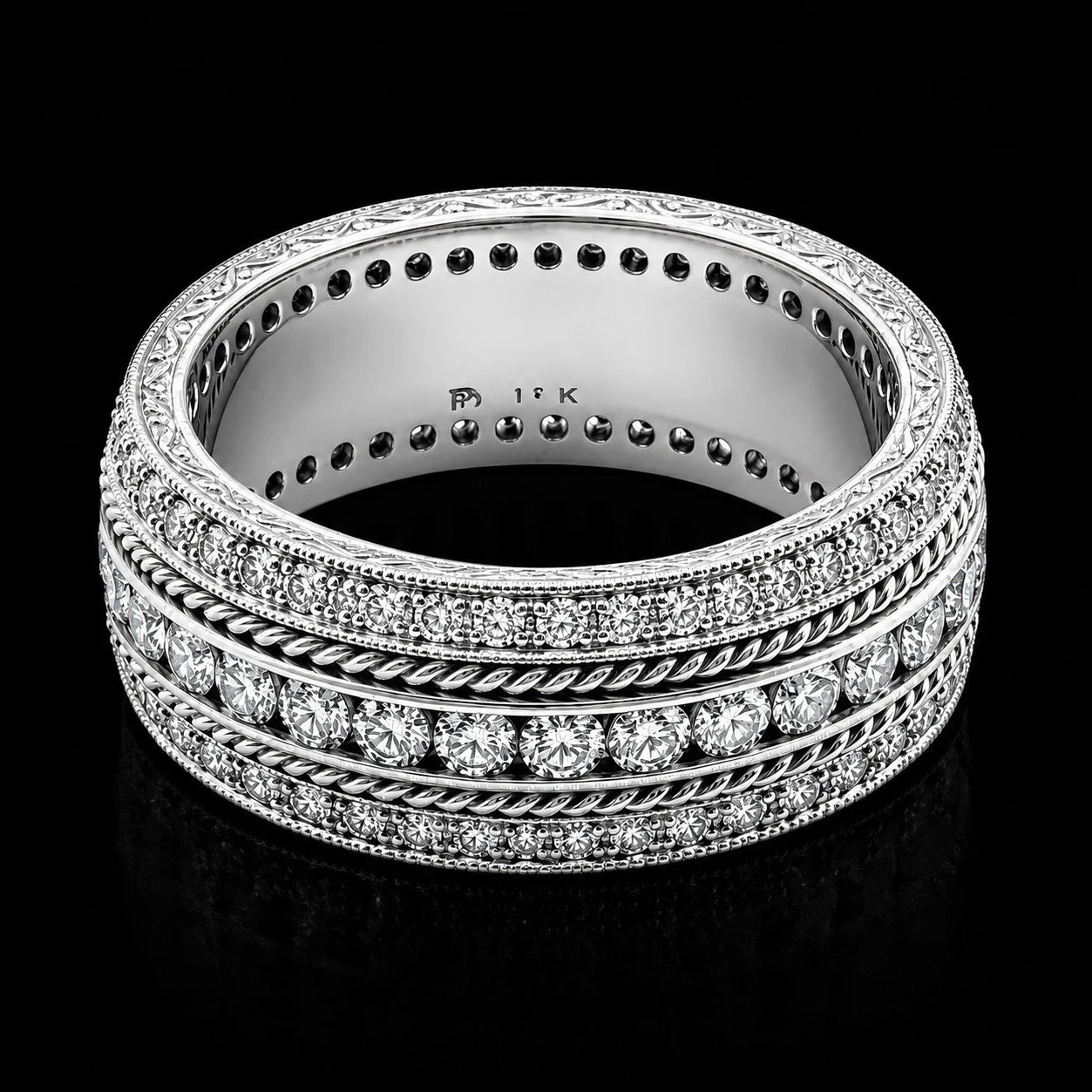Diamond Eternity Wide Band Ring