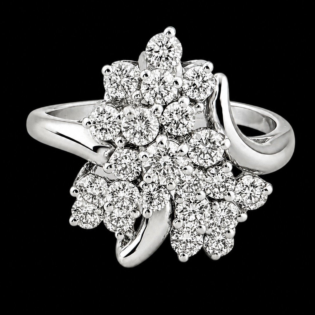 Diamond Cluster Ring
