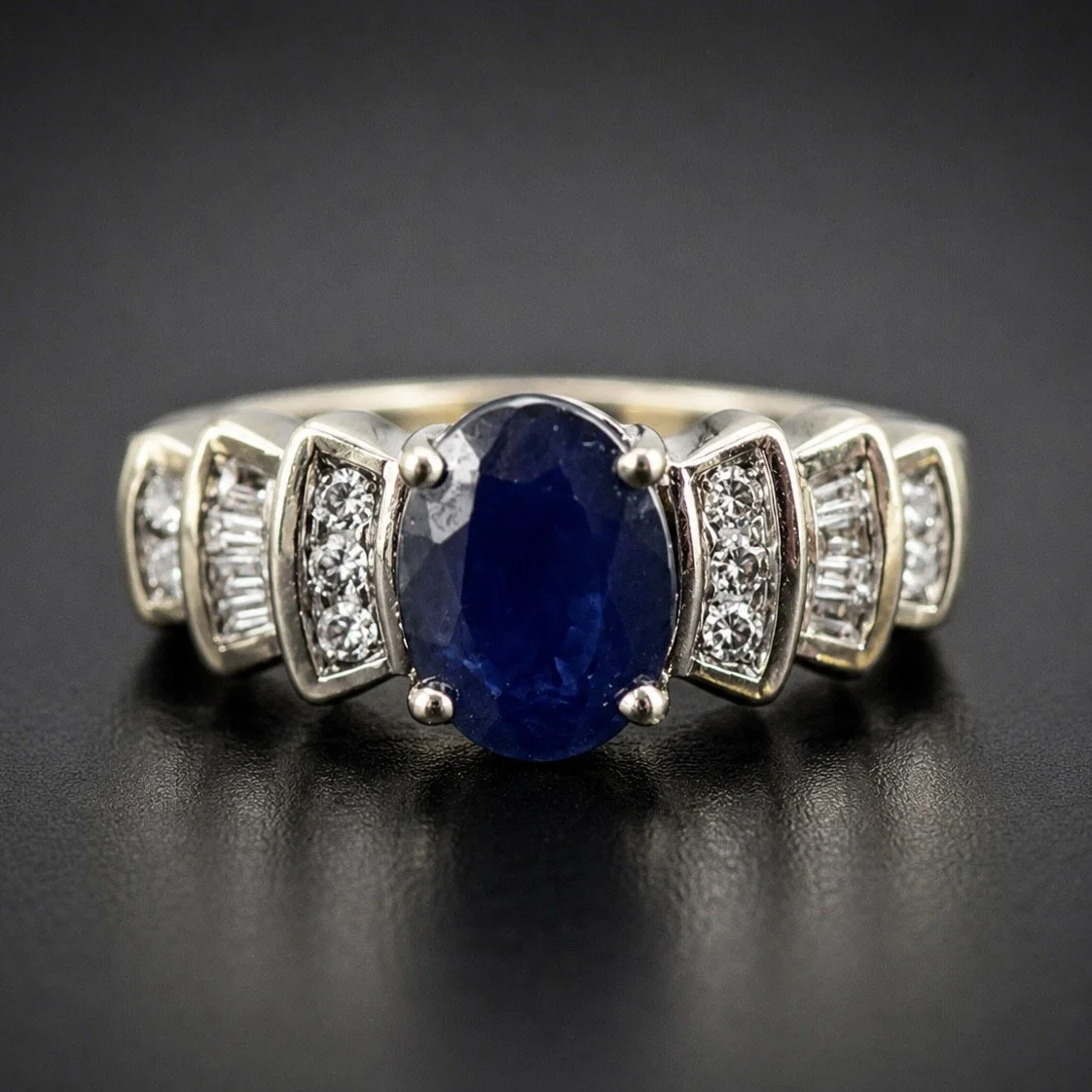 Vintage Sapphire and Diamond Ring