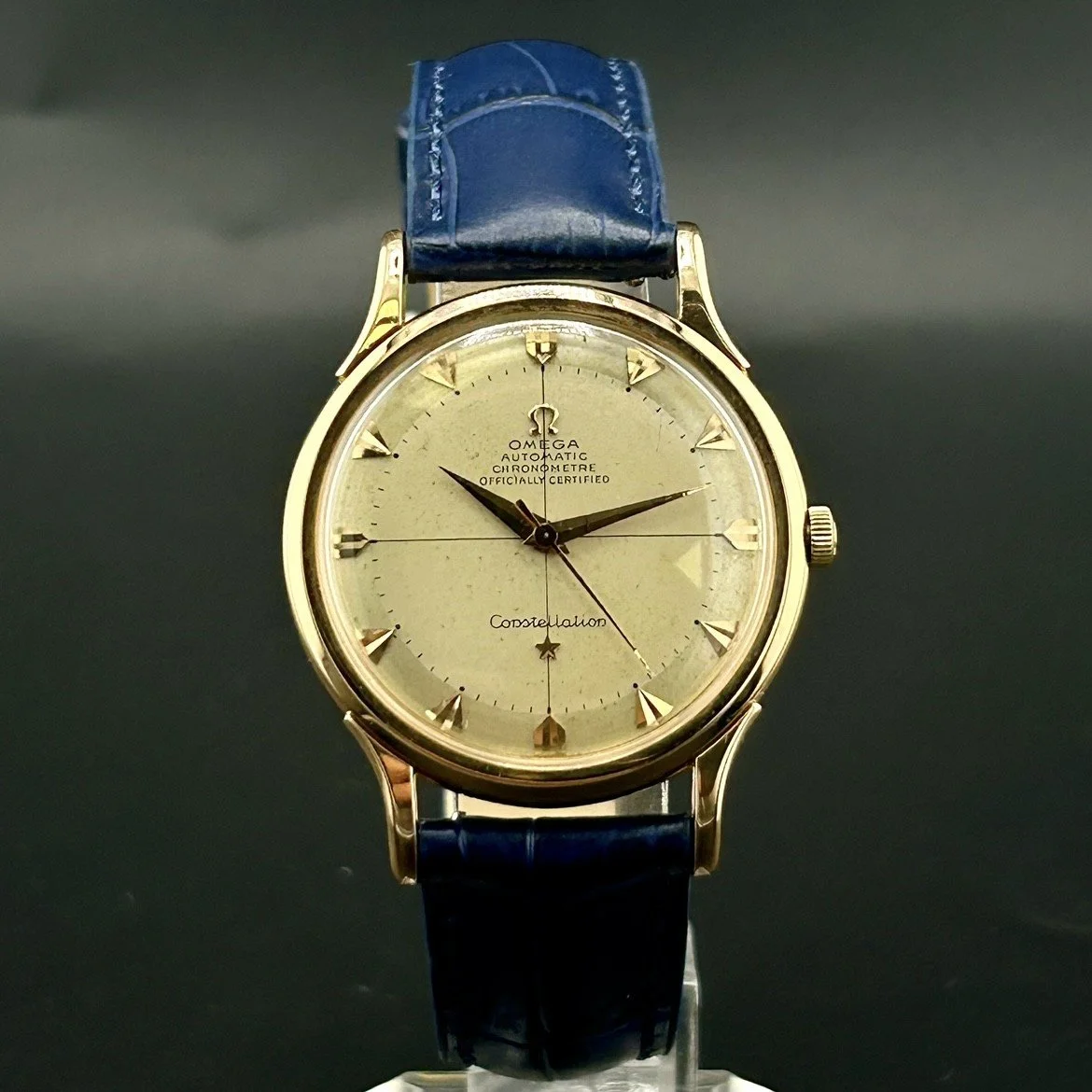 OMEGA CONSTELLATION VINTAGE AUTOMATIC 18K ROSE GOLD 35MM 1960'S