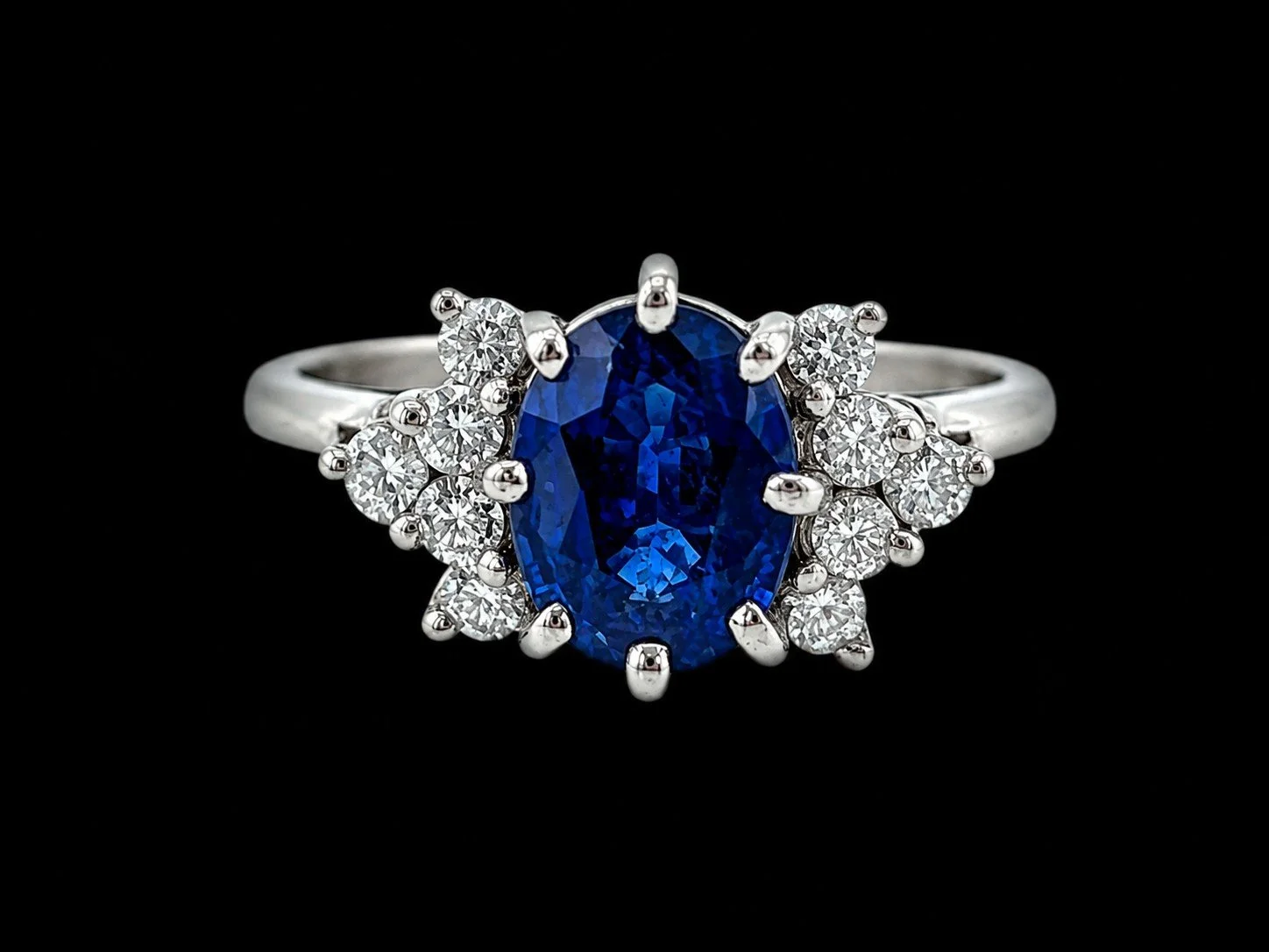 Ceylon Sapphire and Diamond Ring
