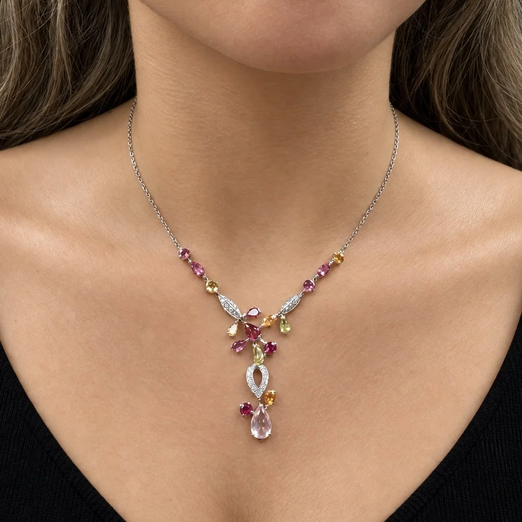 Diamond and Multi-Gem Meli-Melo Necklace by Cartier