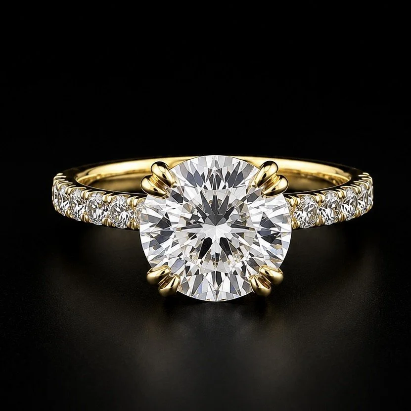 Impressive G.I.A Certified 4.46 Carat Diamond Engagement Ring