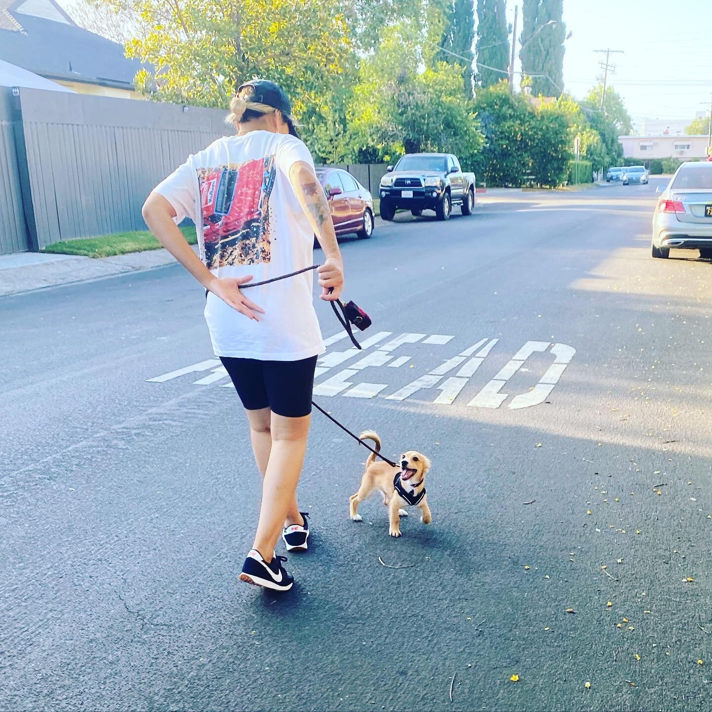 Baby boy&rsquo;s first walk! Alittle confused but zoom in on that face. 🥰