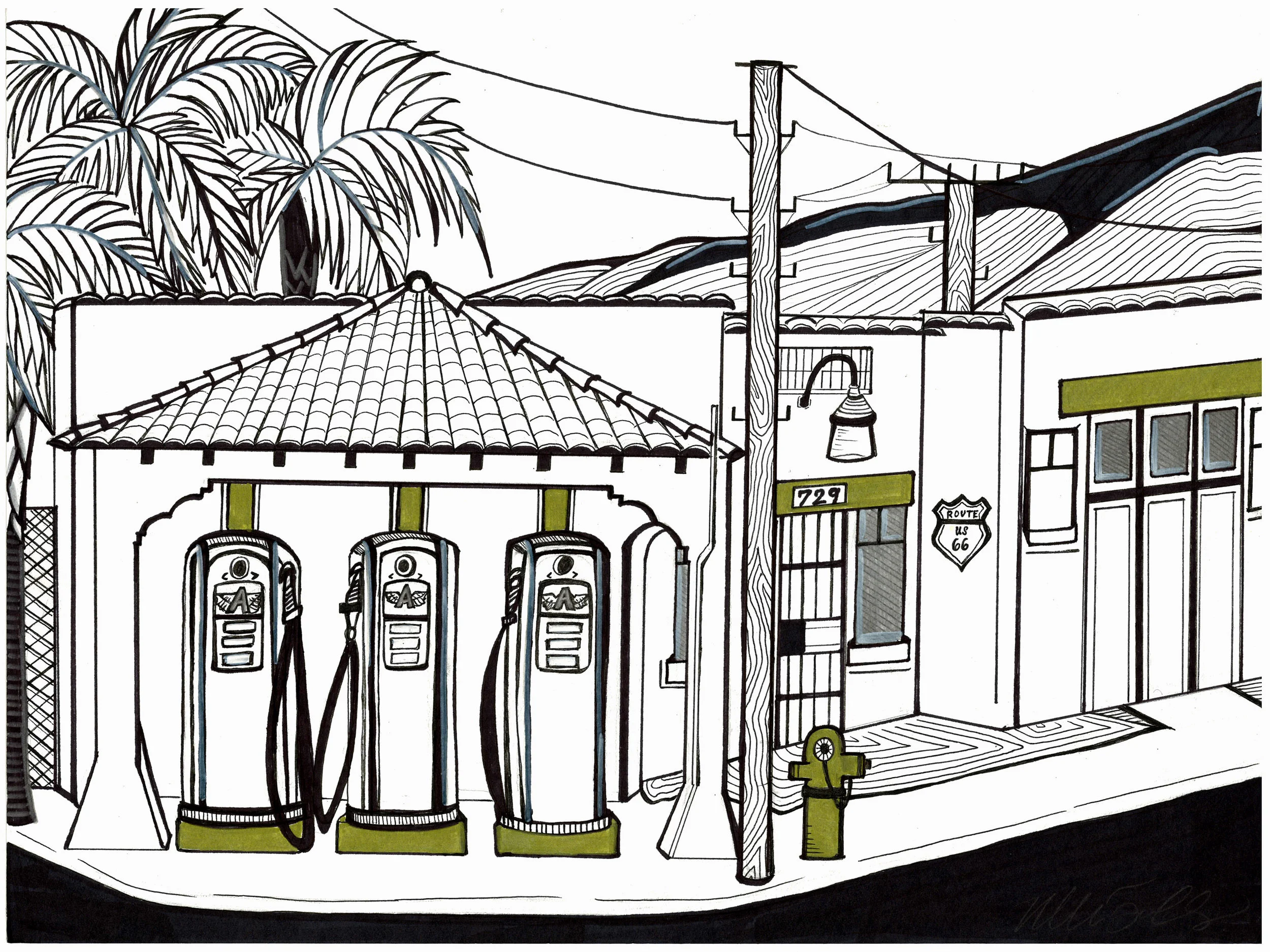 Flying A Gas Station