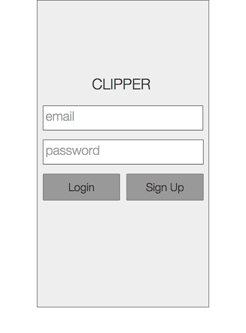 Sign Up The revised sign up screen prompted users for an email address and password to avoid confusion of adding a card with account setup.