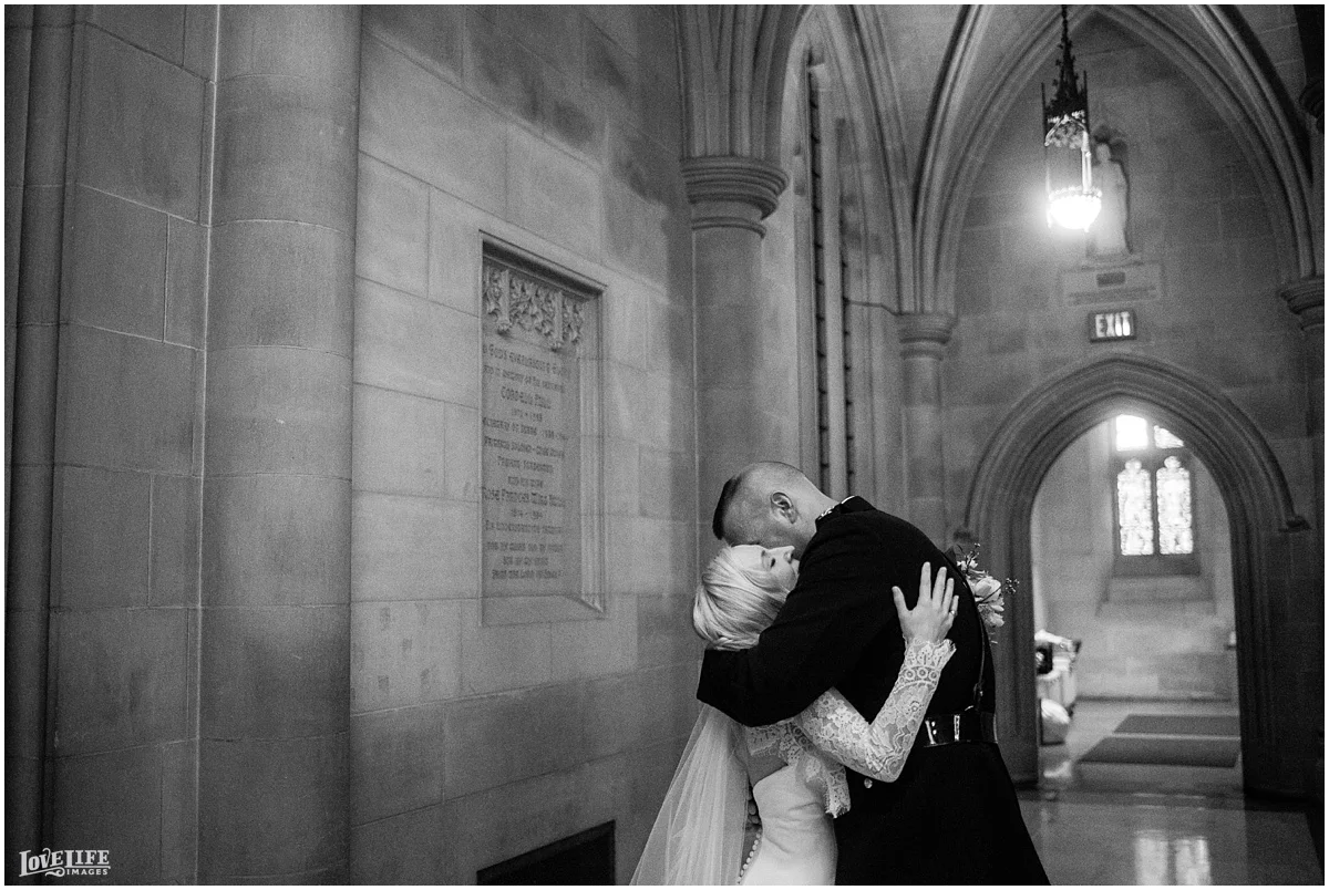 Cosmos Club DC Wedding bride and groom hugging.jpg