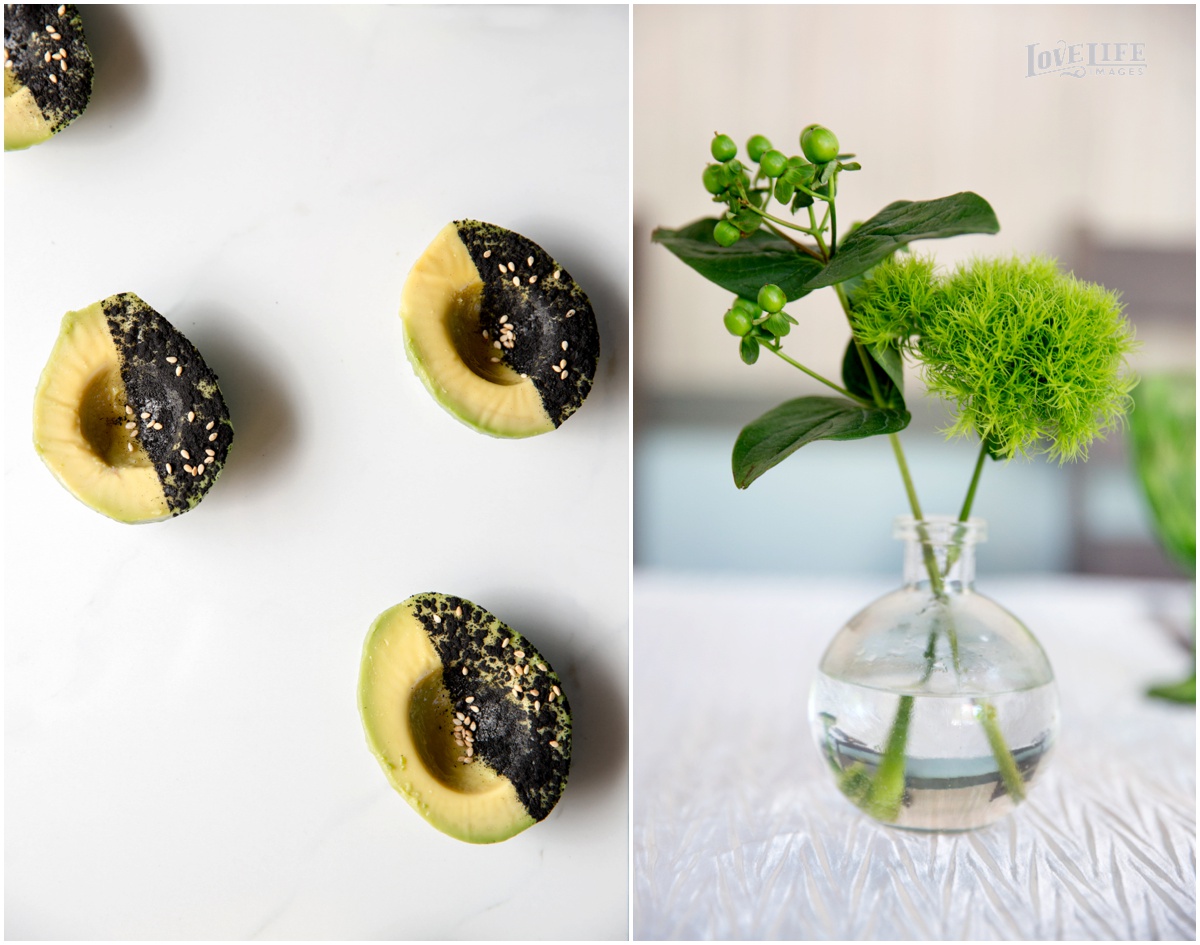 Black and Bare Avocado Ground Black Rice, Toasted Sesame, Sea Salt, Reserve Olive Oil
