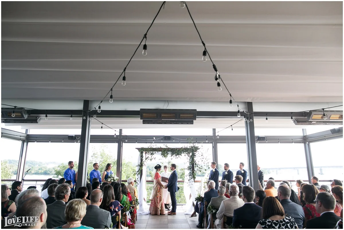 Multicultural District Winery DC Wedding outdoor rooftop ceremony.jpg