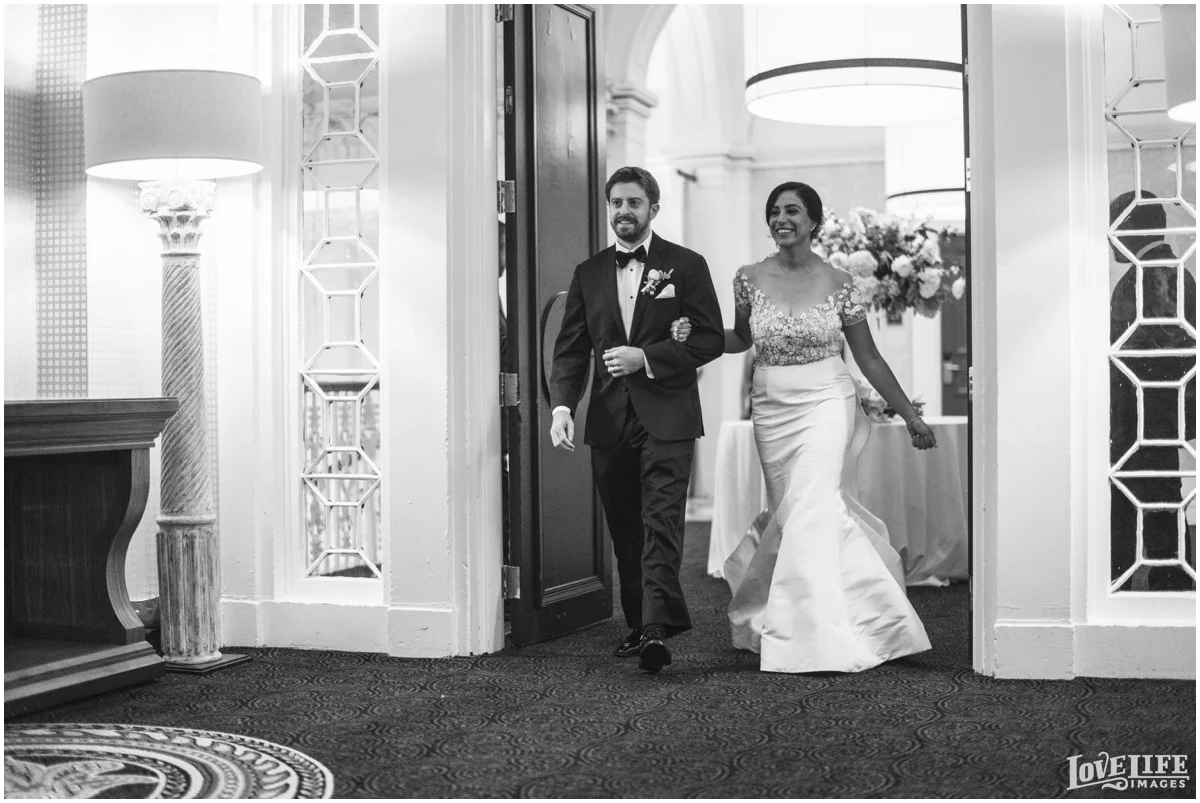 Hotel Monaco DC Wedding bride groom reception entrance.jpg