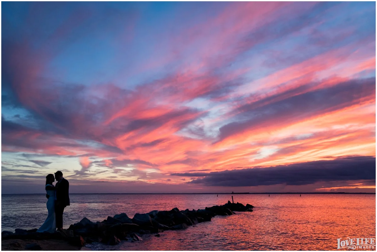 Silver Swan Bayside Wedding sunset portrait on jetty.jpg