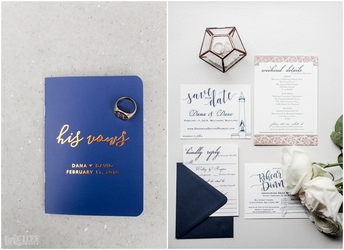 Peabody Library Baltimore Glam Wedding invitation suite.jpg