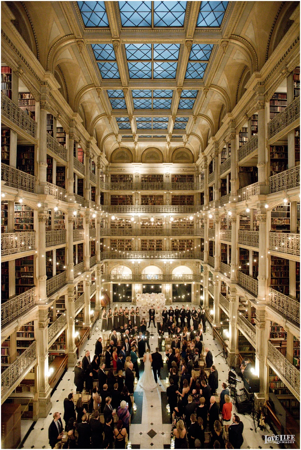 Peabody Library Baltimore Wedding Dana + Dave
