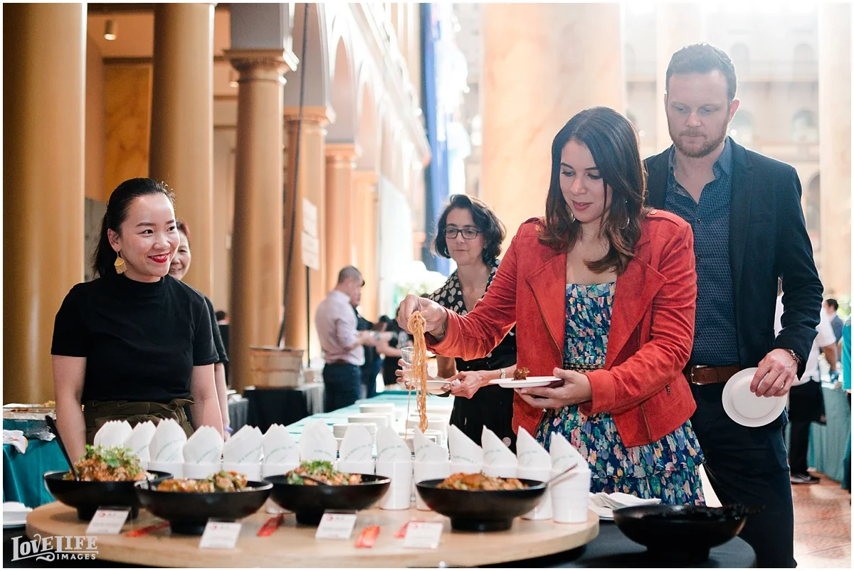 Mama Chang allowed guests to serve themselves with a variety of options.