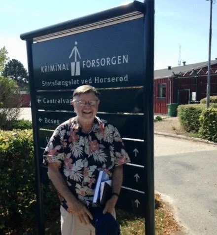 The author, Peter Haslund in front of Horserød prison.