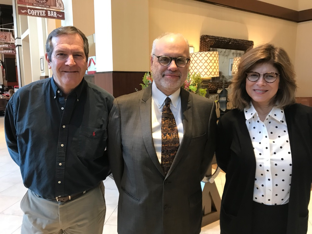 Rodger, Dean David Perlmutter, and Stephanie at Texas Tech University