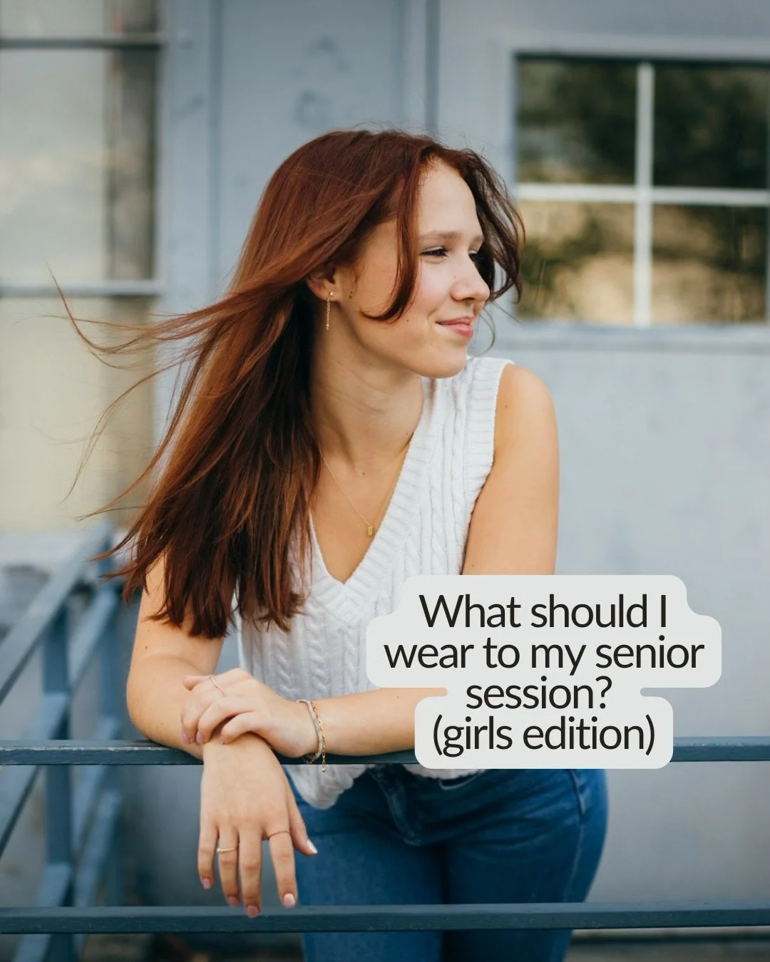 Class of 2027 girls!  You&rsquo;re up!  Choosing what to wear is something we talk about when we plan your session.  Clothes are a really fun way to personalize your photos.  Need help?  I&rsquo;ve got you!  Send me pics of your choices &amp; we&rsqu