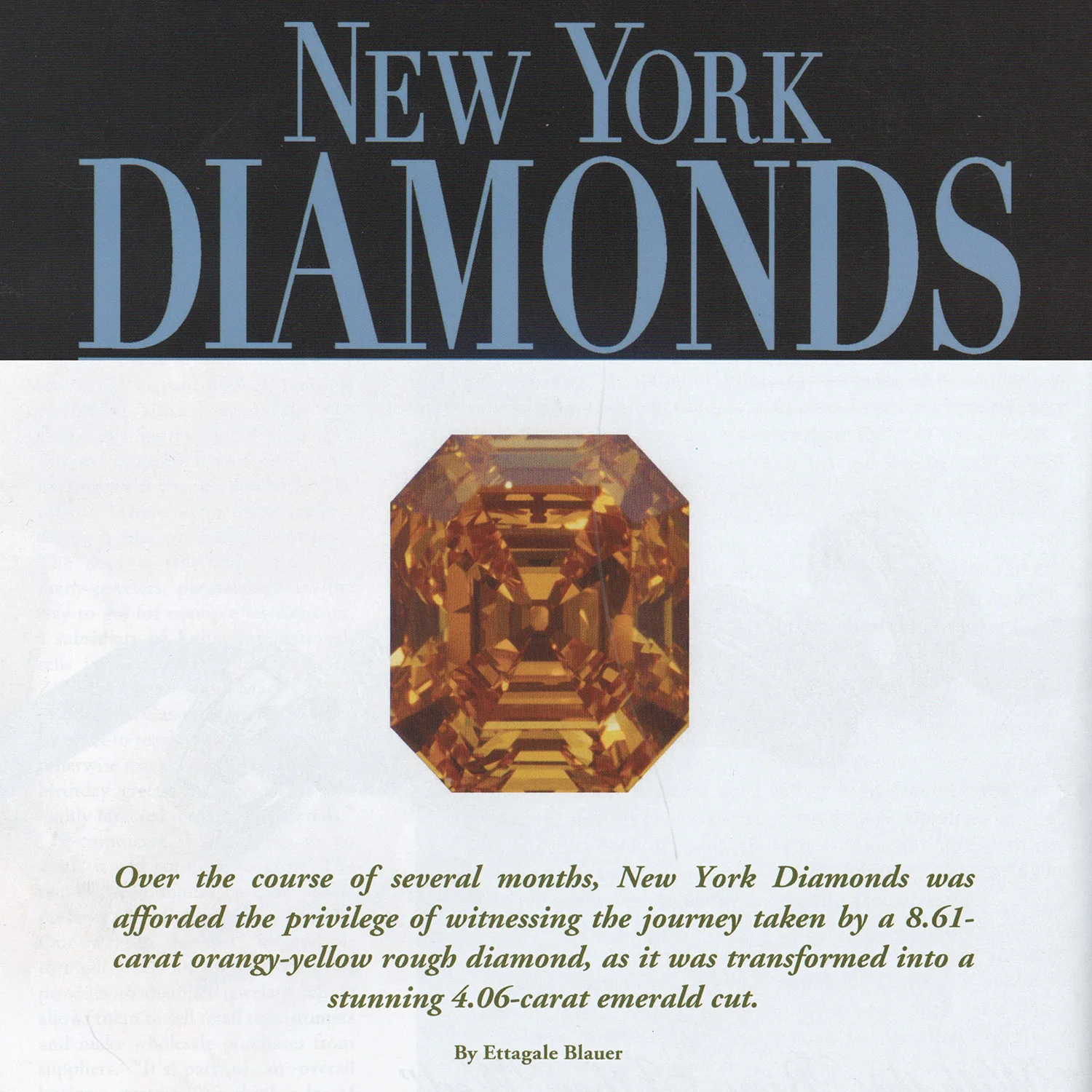 New York DiamondsIn studying the stone, Bianco and Esphahani always had to balance two competing goals: to keep the stone above five carats, in which case it would be a pear, or to sacrifice more weight and wind up with a rectangle, a far more speci…