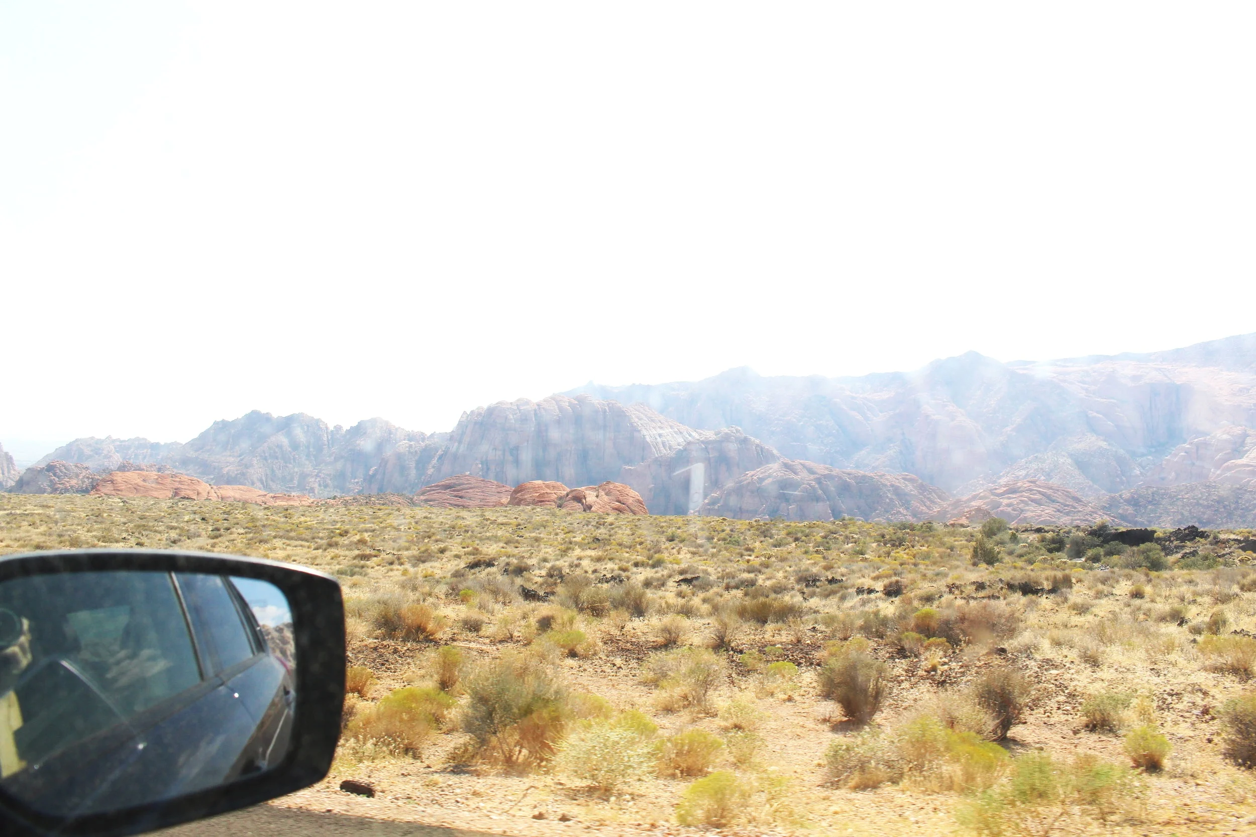 My out-the-window pics at the top and bottom of this post are from our 2017 road trip from California to Alaska .