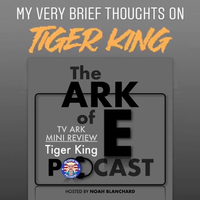 #TigerKing Mini Review Available Now On iTunes Stitcher &amp; @spotify (Link In Story/Bio) #netflix #minireview #thetvark #arkofepod
