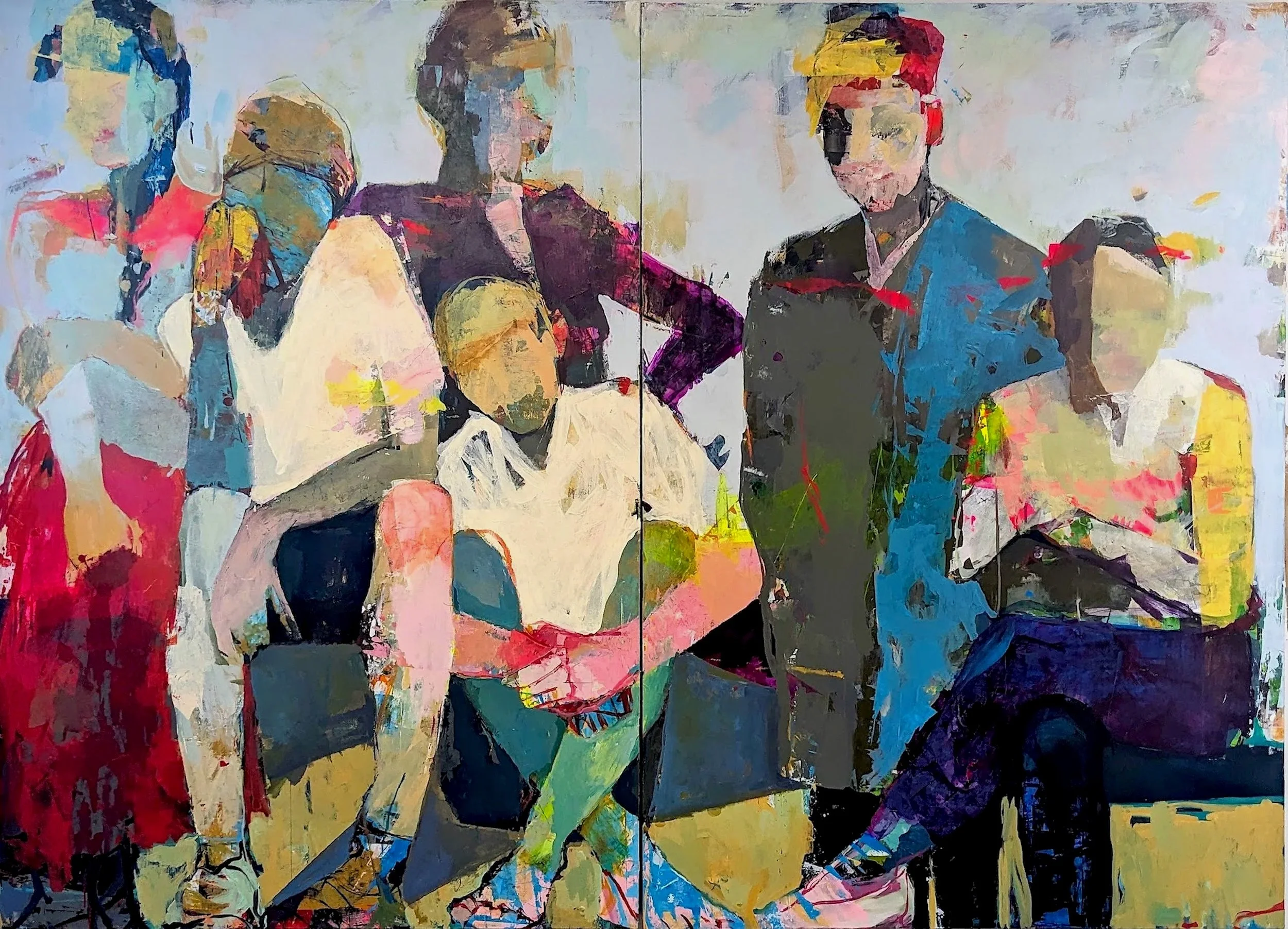 Waiting (diptych)