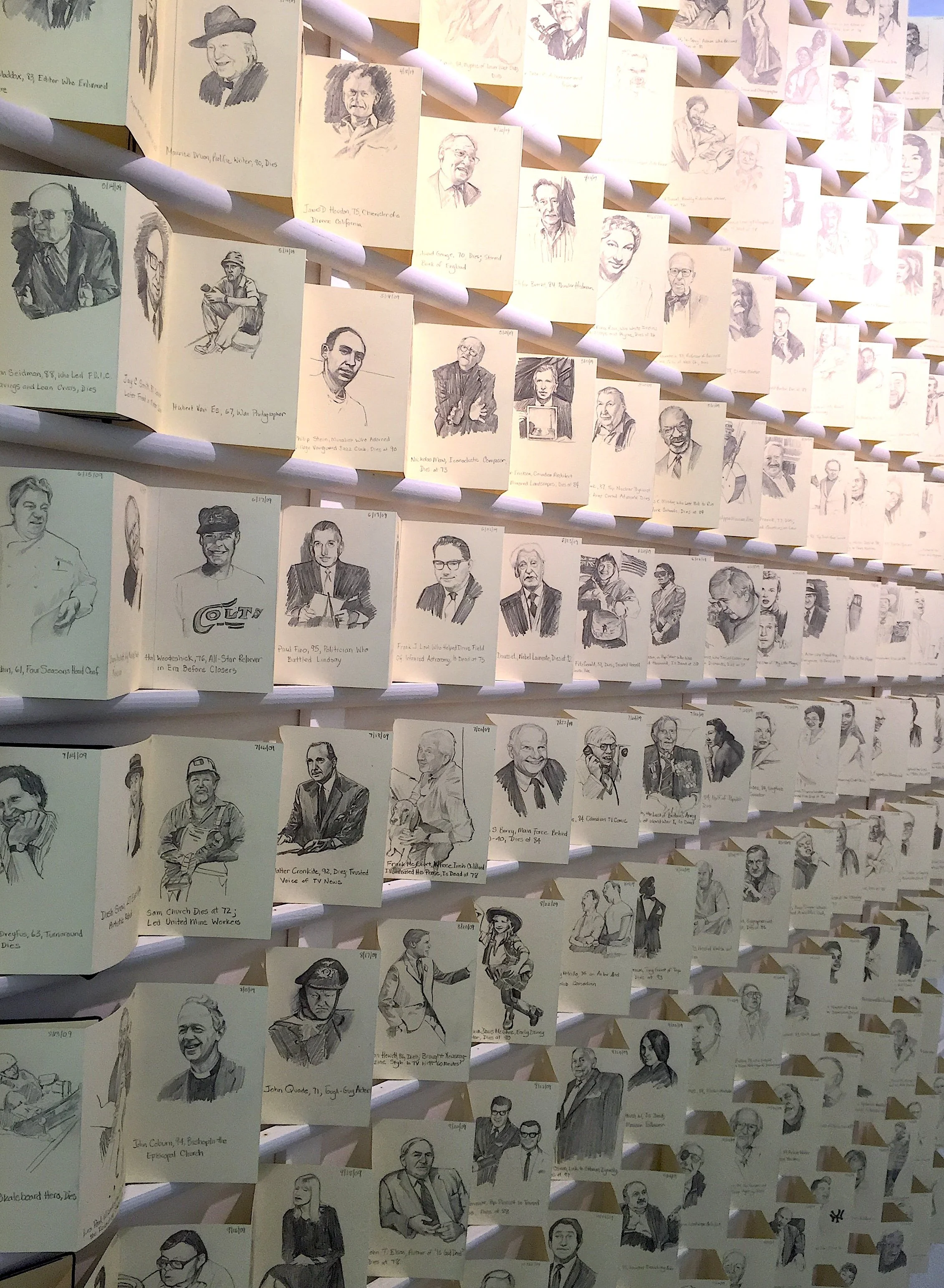 A YEAR OF OBITUARY PORTRAITS