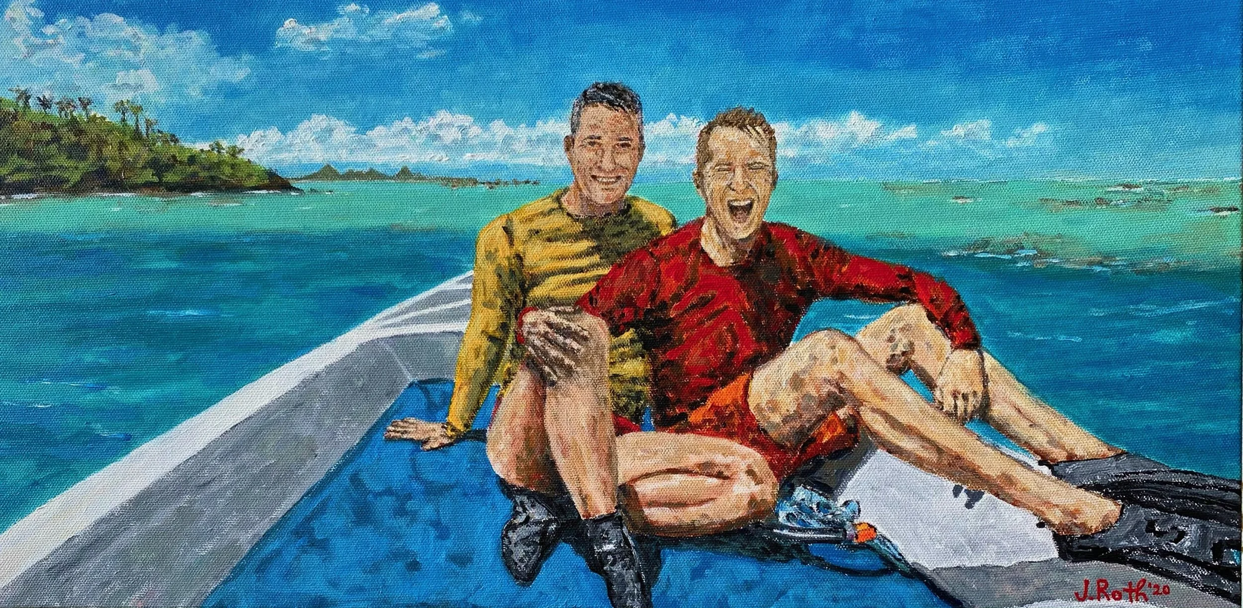 Guys on boat tahiti water painting.jpeg
