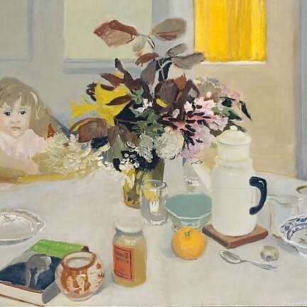 Fairfield Porter, Lizzie at the Table, 1958