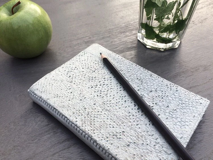 ARCHIVE | NOW

Refillable leather notebook made from icelandic fishleather.

When I was living in Iceland once  in a while I traveled to the north to buy a pile of rejected or second grade skins from Atlantic Leather in Sau&eth;arkr&oacute;kur and ma