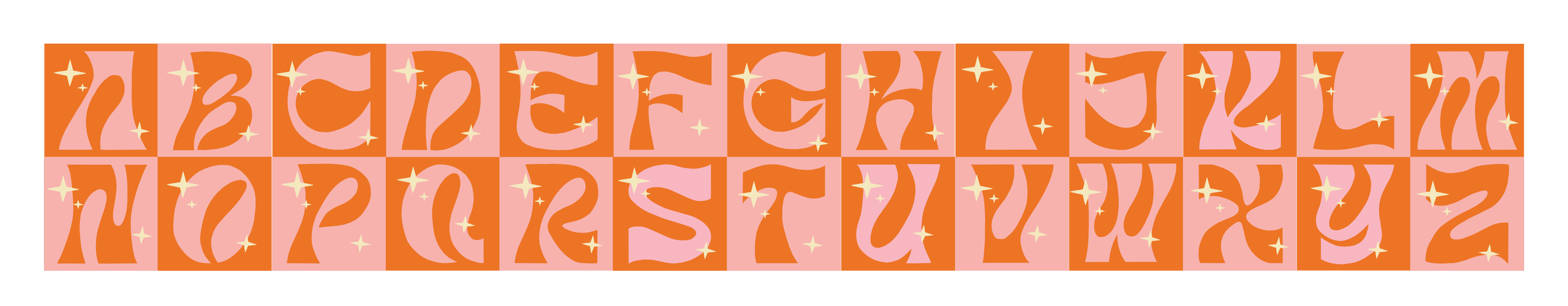 I designed and created a retro style typeface by hand. I then applied the typeface in various retro cocktail posters. 