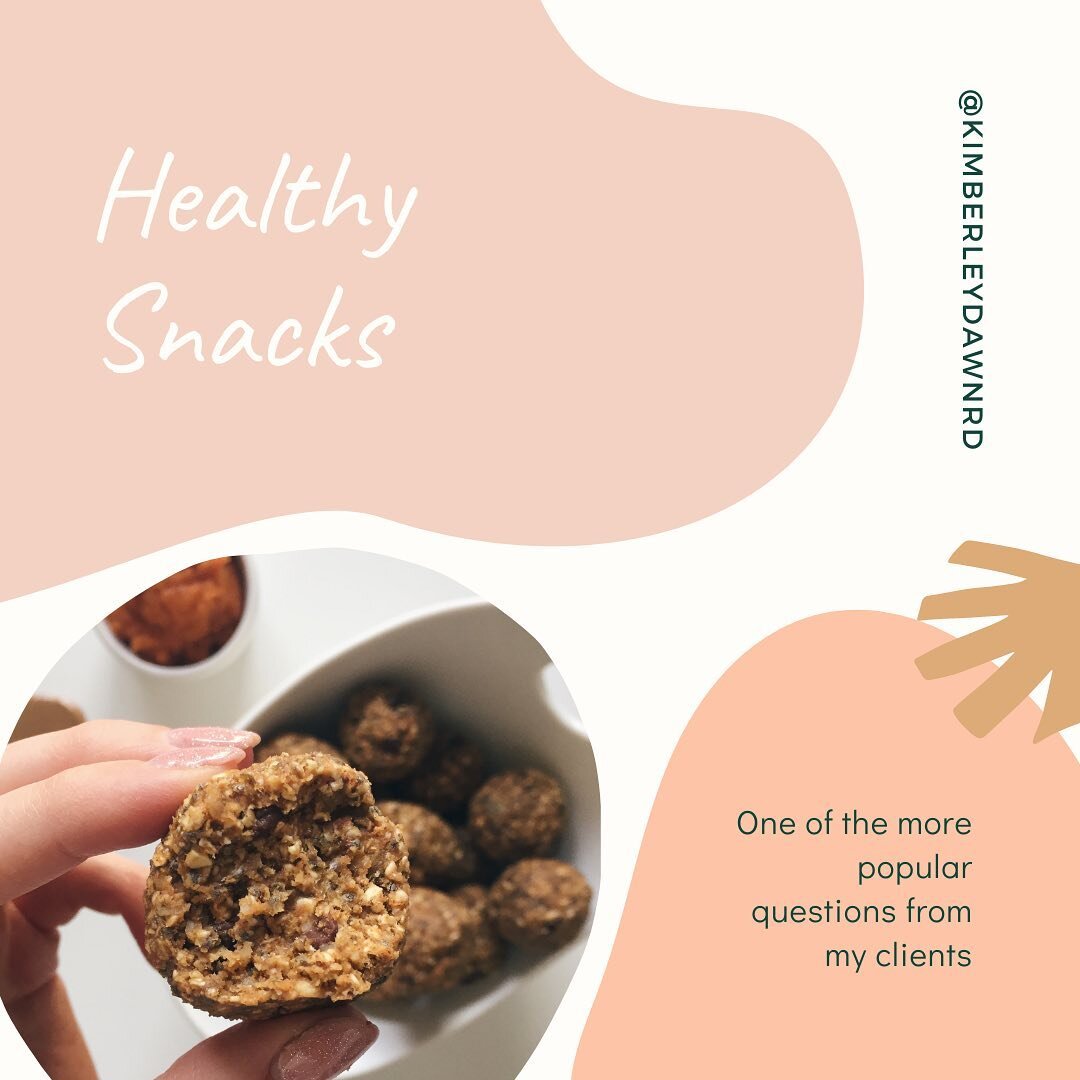 HEALTHY SNACKS ✨

Check out some ideas for quick &amp; easy snacks to keep on hand for busy days.

I'll always encourage my clients to have these readily available at their office or packed in their bags for busy days on-the-go.
Including a mid-morni