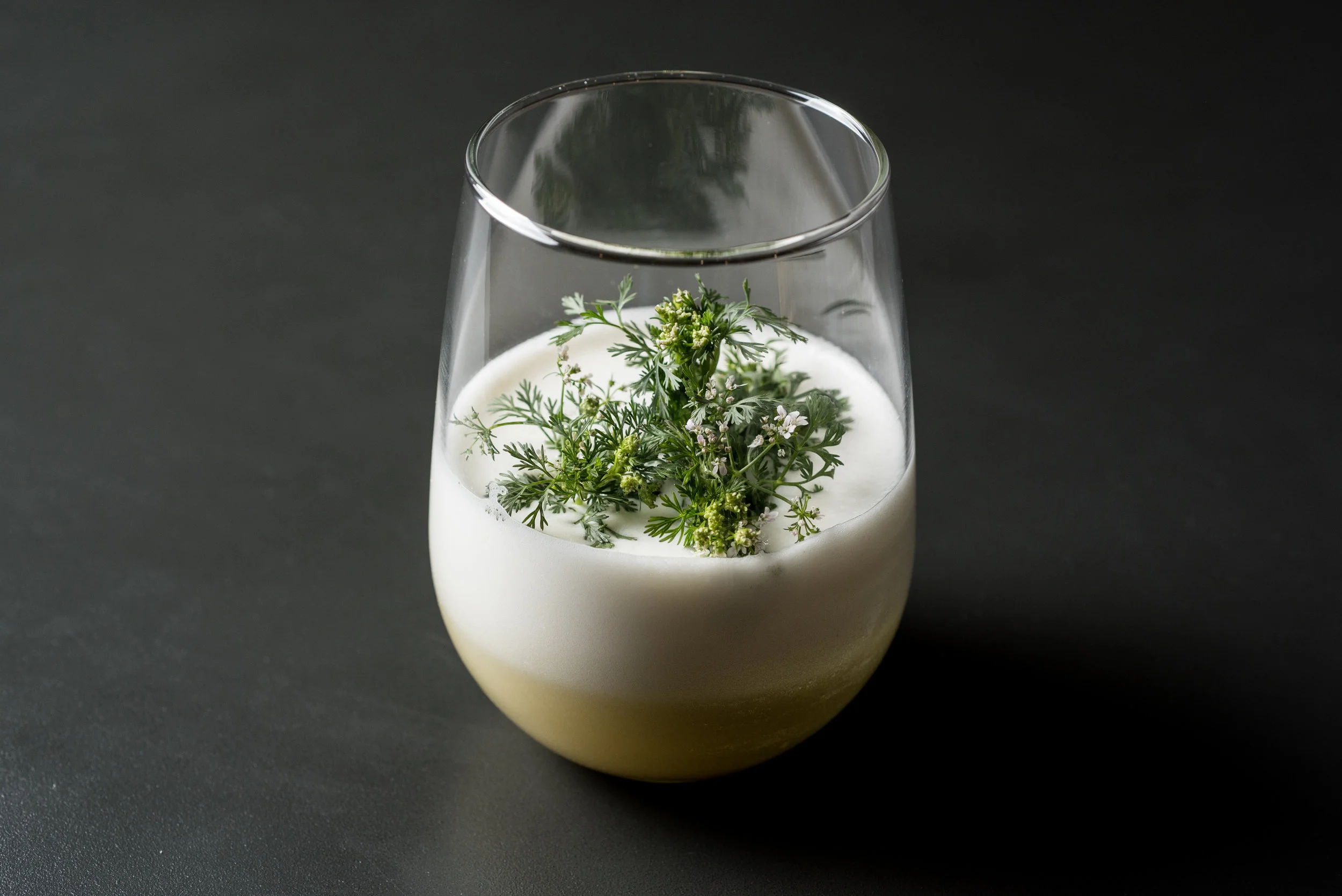 green herbs cocktail