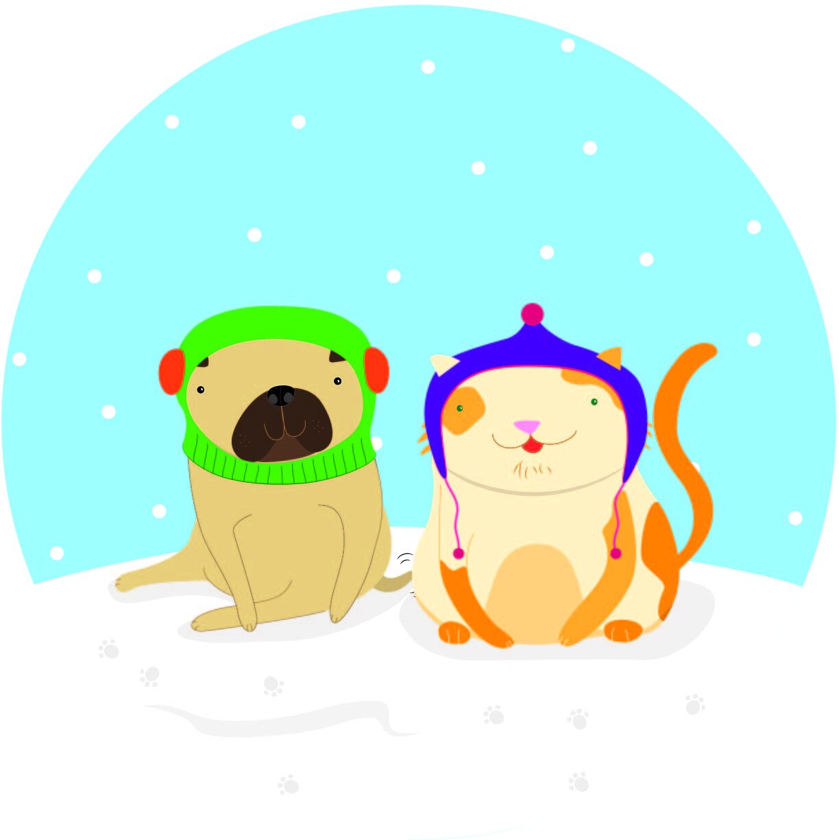Pug and Cat Reindeers 01-04.jpg