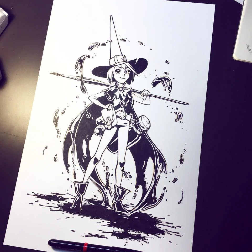 Introducing Penelope Inkwell, the new mascot for Inktober!