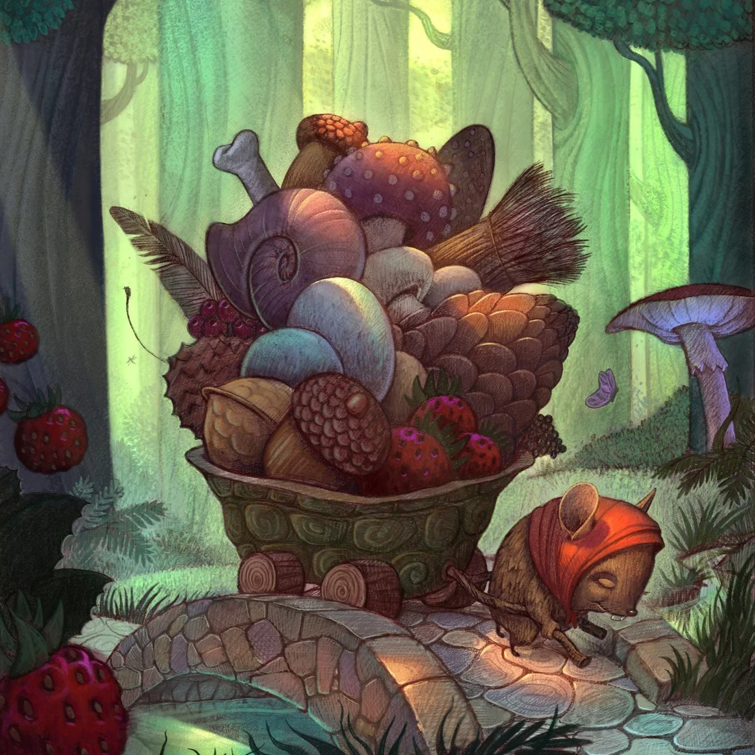 The finished illustration from Will's live drawing session!