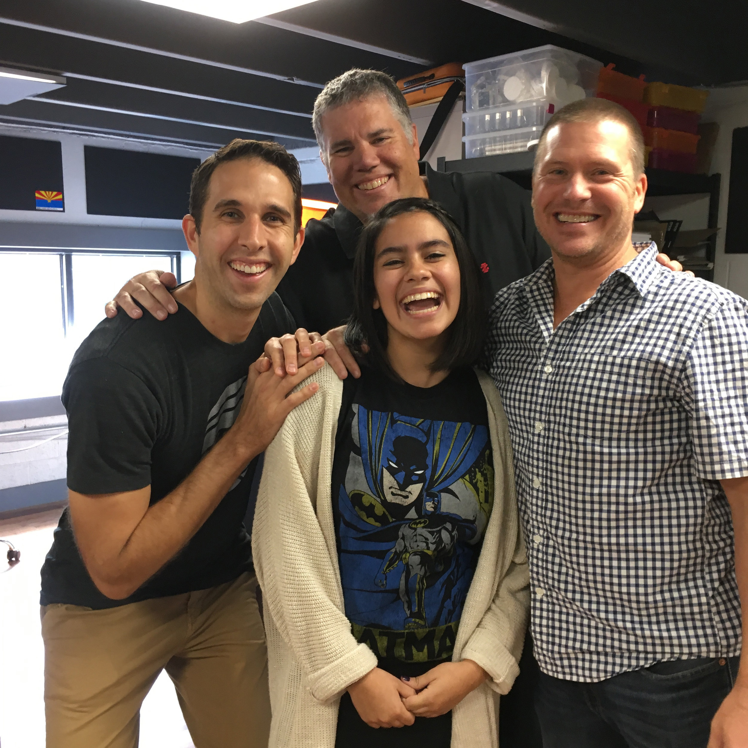Jake, Will and Lee with Annaliese