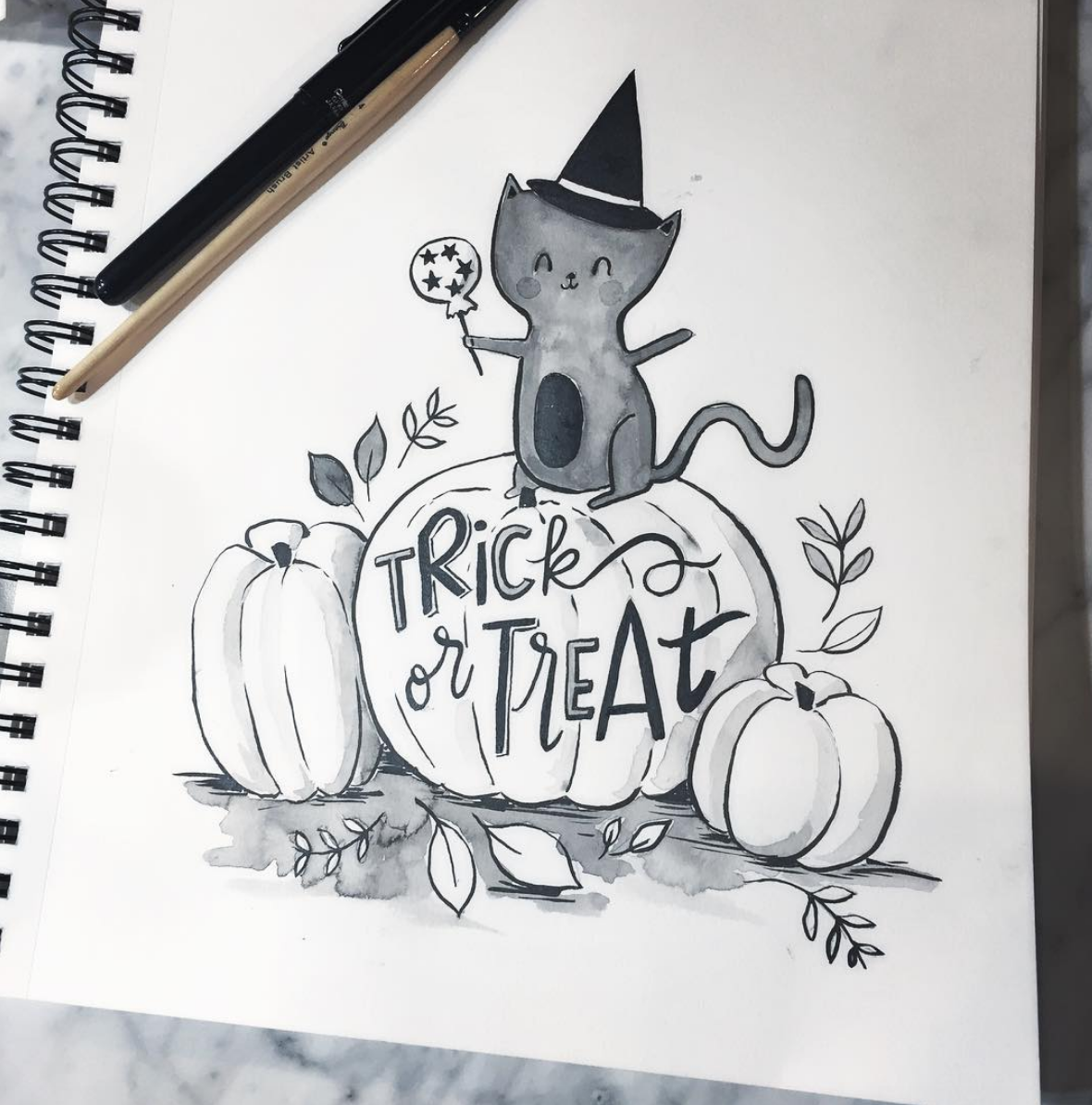 Inktober project Loni Harris.png