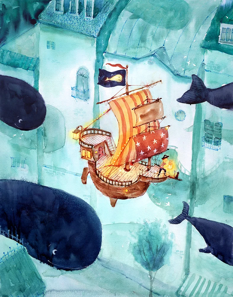 Anchors away! Illustration by Lee White.