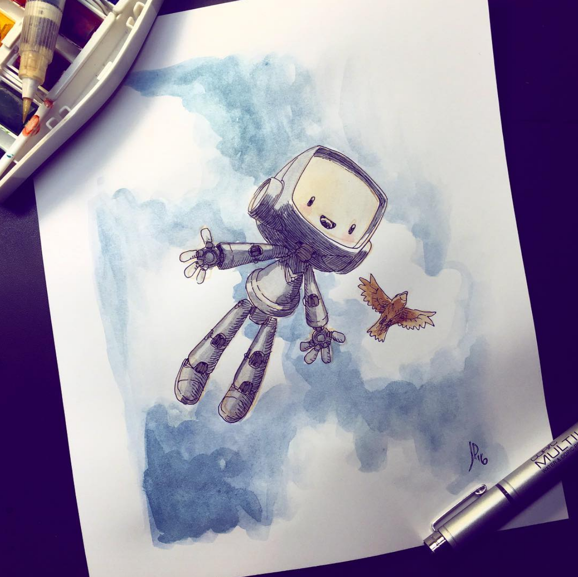 Such great heights! Illustration by Jake Parker.